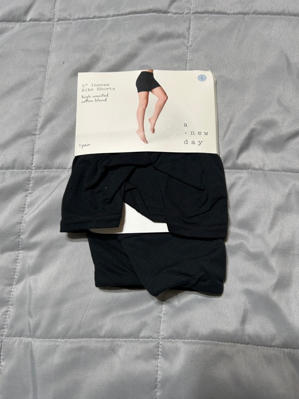 a new day Men's Black Boxer Briefs - 5" Inseam